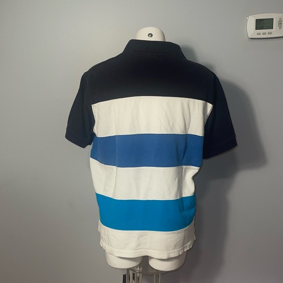 South Pole men’s short sleeve striped polo shirt. Large. 100% cotton. - Picture 5 of 8